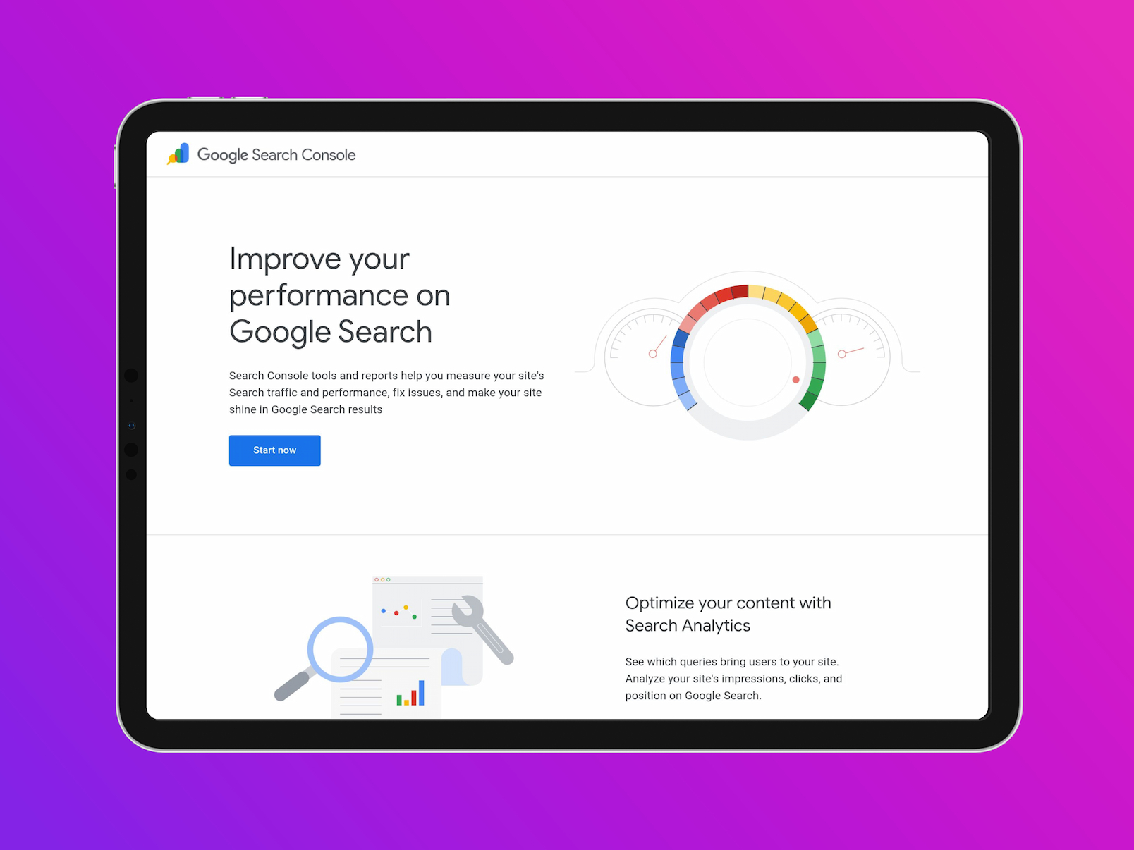 Screenshot of Google Search Console