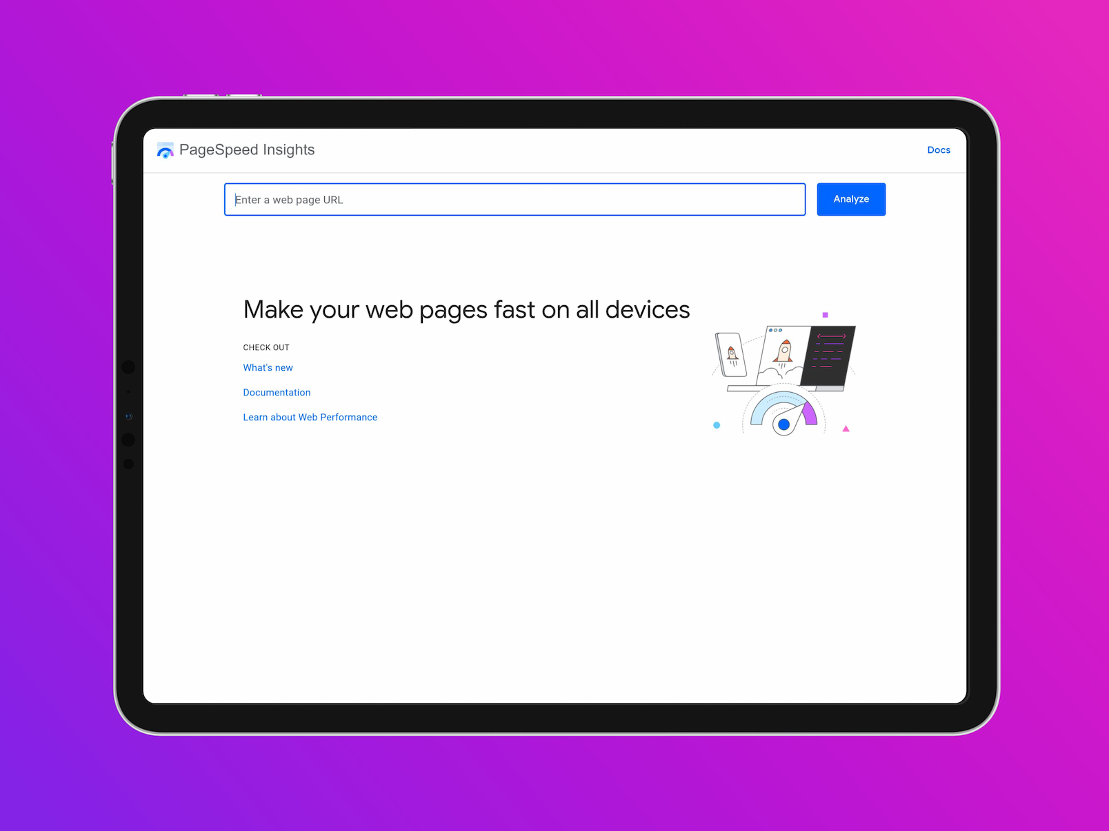 Screenshot of Google PageSpeed Insights / Lighthouse